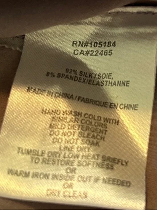 GO Silk Lavender Tunic Blouse XL Raw Edge Seam Sleeveless Top - Picture 6 of 8